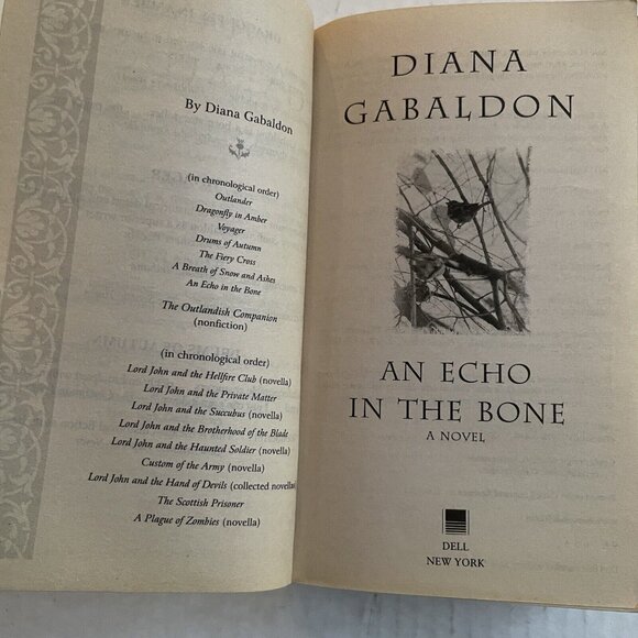 An Echo in the Bone A Novel Outlander By Diana Gabaldon Paperback Book - Picture 3 of 7